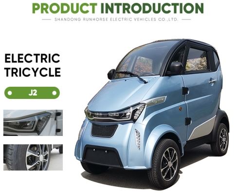 Runhorse E-mobility 4-wheel 100km-200km Mini Electric Car For Passenger